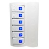 MARINE BOAT WATERPROOF WHITE SWITCH PANEL CIRCUIT BREAKER 6 GANG