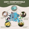 JENCENBIO Compostable Drawstring Bin Liners,15Liter Extra Thick 20 Micron, Compost
