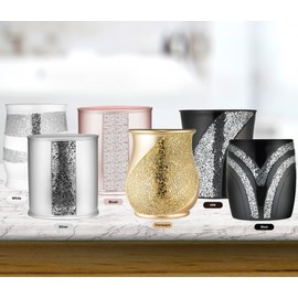 Zahari Home Sinatra Waste Basket Decorative Beautiful Designs Bathroom Bedroom Living Room Decor, Blush