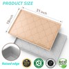SIKADEER 31" x 19" Under Sink Mat Waterproof, Silicone Mat