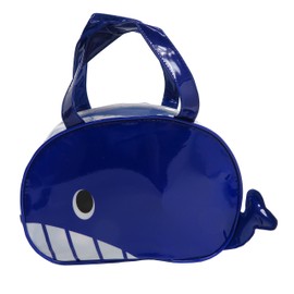 Ken Onishi GDI-1207 Vinyl Boston Bag, Whale, Approx. H 8.1 x W 11.4 x D 4.1 inches (20.5 x 29 x 10.5 cm)