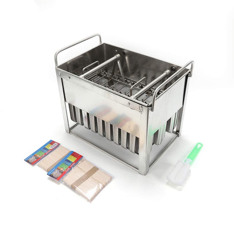 Stainless Steel Ice Lolly Popsicle Molds Kit Ice Pop Lolly