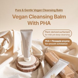Pineapple Cleansing Balm | Vegan Beauty, Gel Facial Cleanser with Jojoba Oil, PHA, Healthy Skin, Paraben-free, Makeup Remover, Double Cleanse, Korean 