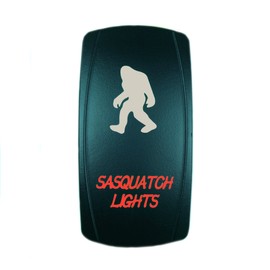 STV Motorsports® Laser Red Rocker Switch Sasquatch Lights 20A 12V On/Off LED Light