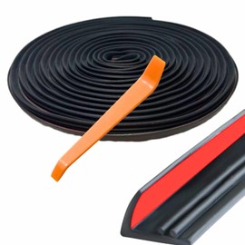 YESprime Car Door Molding for 2 Doors, Wind Noise Rubber Soundproofing, Airtightness Enhancement, Window Silence Prevention Tape, Dustproof, Edge Dustproof Seal Strip, Deadening
