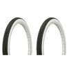 Duro 20" x 1.75" Black/White Side Wall Tires - Set