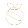 100Pcs Gold Paper Clips Cute Shape Stainless Steel Multifunction Metal