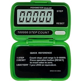Ultrak Electronic Step Counter Pedometers (Green)