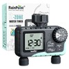RAINPOINT Water Timer 2-Outlet, Digital Sprinkler Timer with Rain Delay/Manual/Automatic