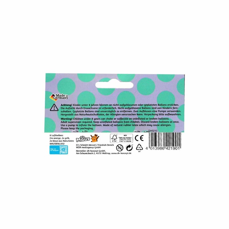 The Mouse Balloons Pack of 8