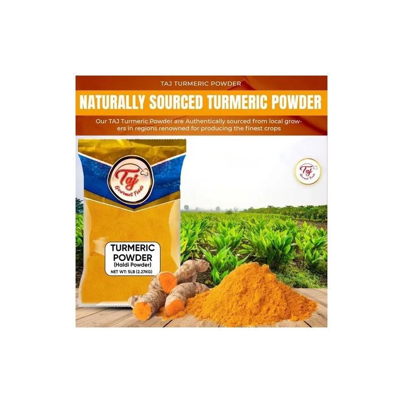 Taj Gourmet Foods Cúrcuma India En Polvo Taj 2.27 Kg