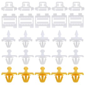 Be In Your Mind 5 Sets Car Side Wall Mounting Clips Kit Bracket Clips for Door Side Trim Strips 0019885081/0019885181 Compatible with 190 Series W201 190E 190D