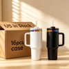 US Rainbow Plated Water Bottles 40oz with Washable Surface and