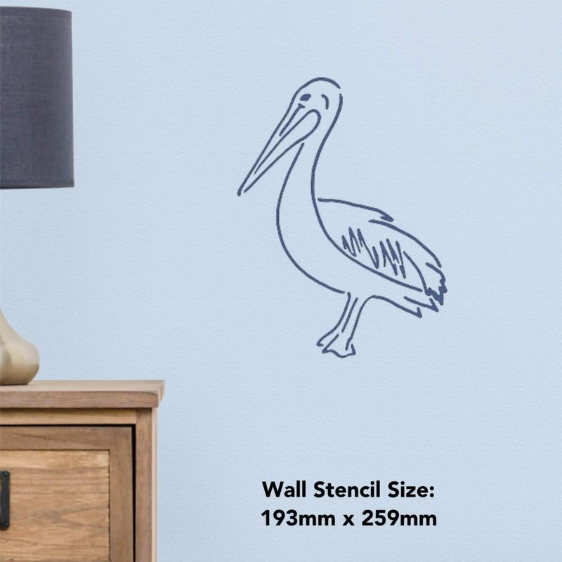 A4 'Pelican' Wall Stencil/Template (WS00037539)