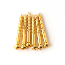 PRS Machined Tremolo Bridge Knife Edge Screws (6), Gold