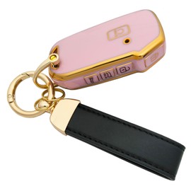 vurbemes TPU Car Protector Key Fob Cover Case with Chain for Kia 2020-2022 Soul 2019-2021 Forte 2020-2021 Telluride K5 2021-2022 Seltos NIRO Sportage Sorento Smart Remote Key Fob