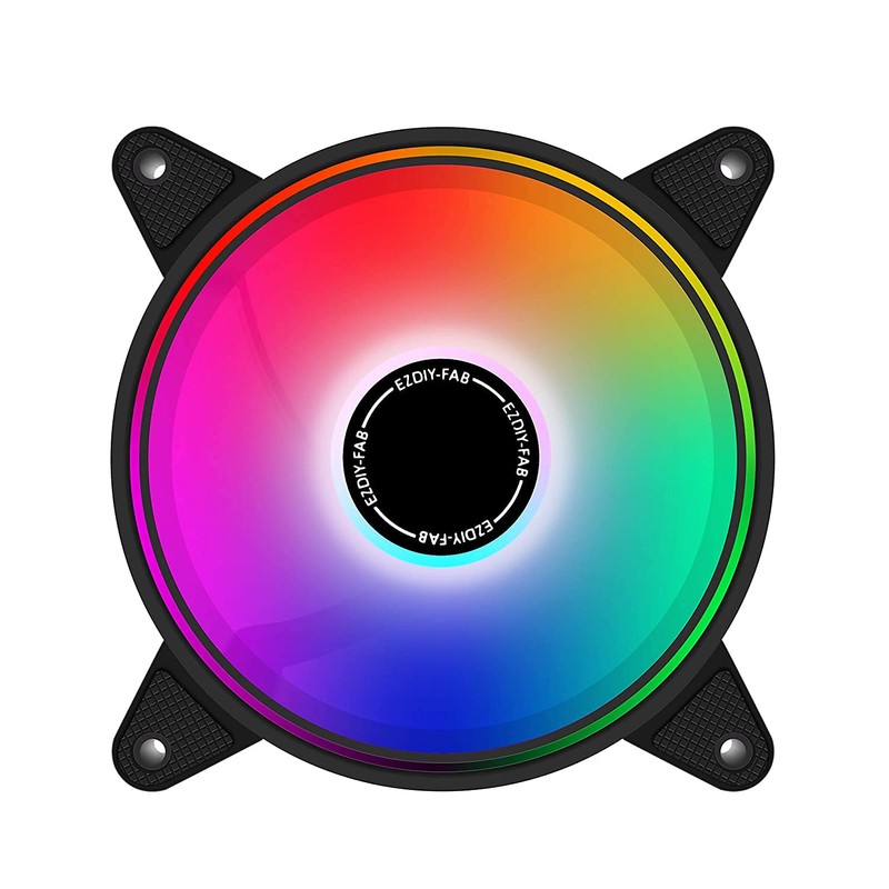 EZDIY-FAB Moonlight RGB Case Fan - 1 Pack (120mm, Desktop)