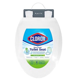 Clorox Elongated Scented Plastic Toilet Seat with Easy-Off Hinges -Tyler