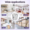WANLECY 304 Stainless Steel Airtight Canister for Kitchen, 6L Stainless