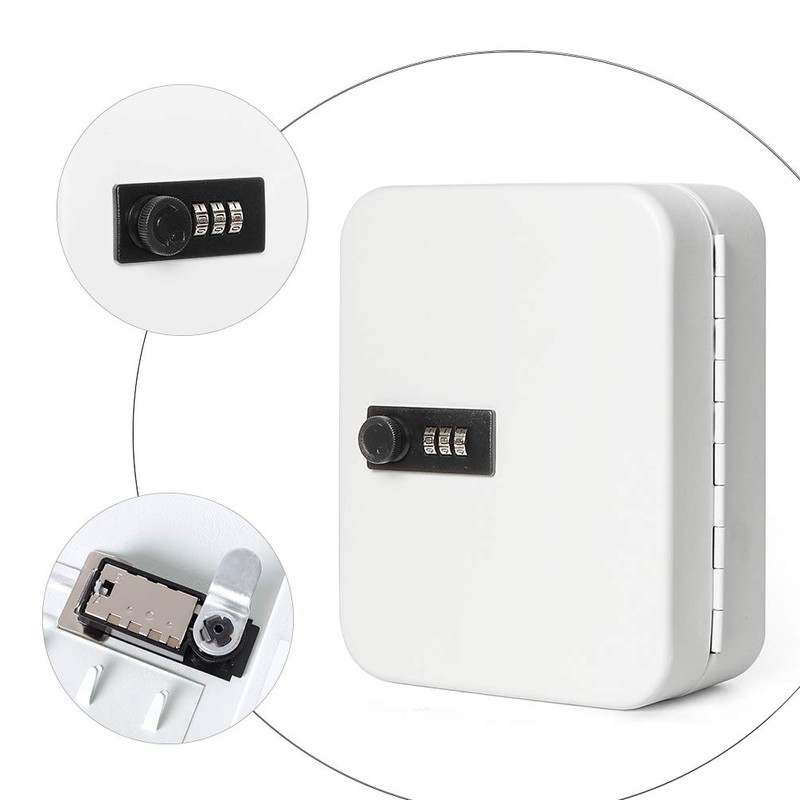 Jssmst Handheld Safe Key Box Key Storage Compact Wall Mount