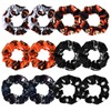 12 Pcs Halloween Hair Accessories Halloween Scrunchies for Women