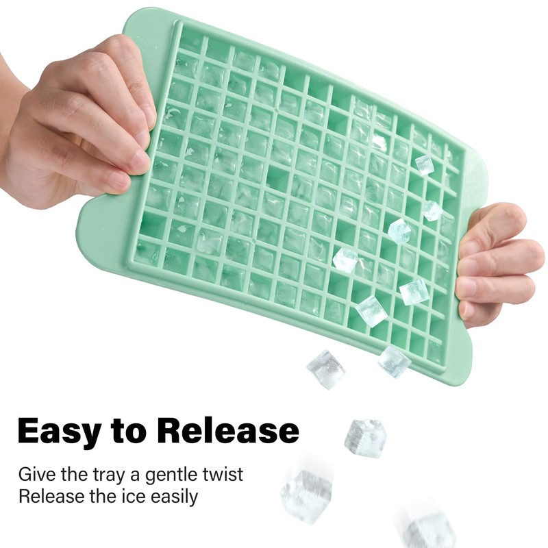 Mini Ice Cube Tray for Freezer: FDDBI Small Ice Trays