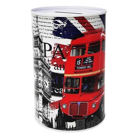 London City and Monuments Big Ben Victoria Tower Gardens Metal Money Box 13 x 8 cm