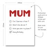 Funny Birthday Card for Mum - Multiple Choice