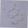 COHEALI 100pcs Loose-Leaf Connective Binding Hoops for Albums and Craft