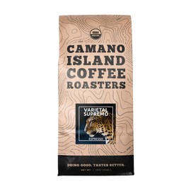 Camano Island Coffee Roasters - Organic Varietal Supremo Espresso Blend - Fresh Premium USDA Certified Organic, Shade Grown, Fair Trade, and Ethical