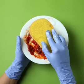 Dual Action Kitchen Cleaning Pad –Non-Scratch Scrubber for Tough Stains – Protects Your Non-Stick COOKWARE