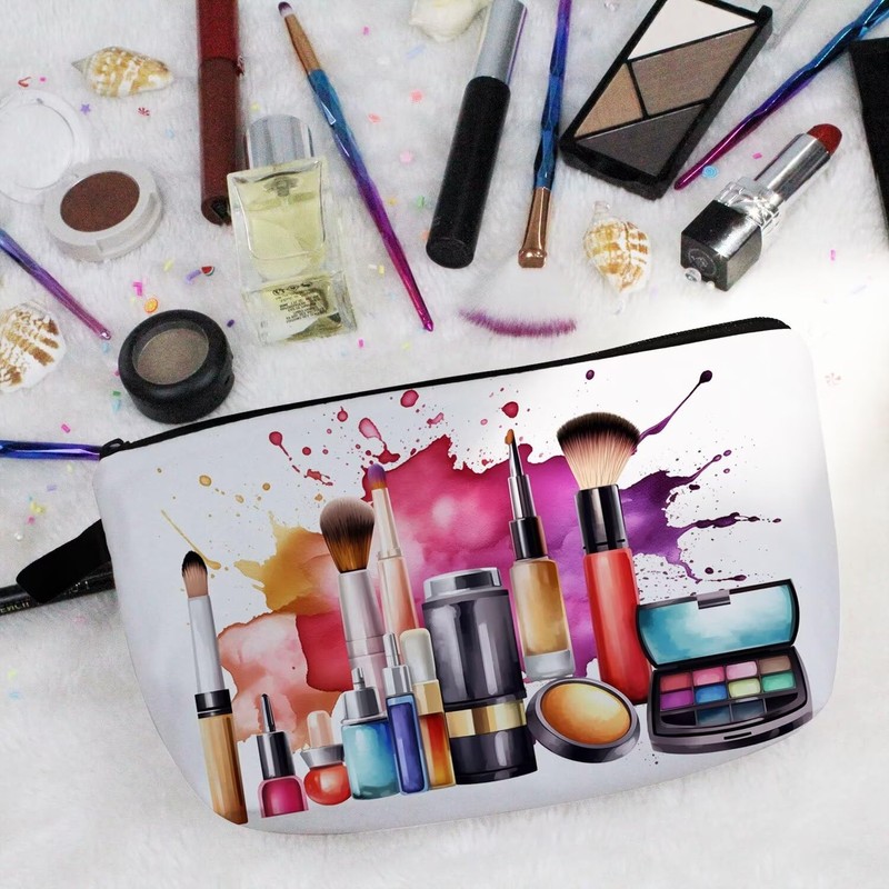 Livel lhood Cosmetics Pattern Makeup Bag Cute Small Organizer Zipper