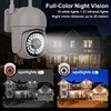 NiCola 2PCS Security Camera Outdoor, Wifi Home Security Camera,1080P, Color
