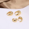 Krstudent 2 pairs Small Hoop Earrings for Women 18K Gold