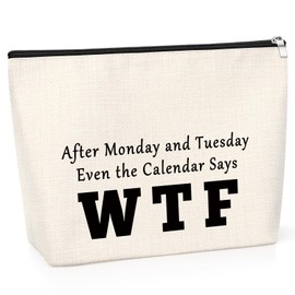 Leaving Gift for Coworker Office Gift for Coworker Colleague Funny Cosmetic Bag Retirement Gifts for Coworker Makeup Bag Gift for Women Graduation Christmas Birthday Gift Makeup Travel Pouch for Her