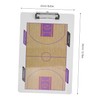 WHAMVOX Basketball Coaching Board Clipfolder Clipboard for Playbook Scorebook Portable