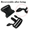 1.5" Buckles for Straps Quick Side Release Plastic Buckle Clip