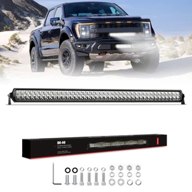 4WDKING LED Light Bar 40 inch IP68&IP69K Waterproof Dual Row Off Road Light Bar with DT Connector 240W Flood and Spot Combo Beam Work Light for Truck Cars ATV UTV Boat