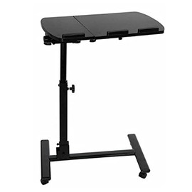 Height Adjustable Over Bed Sofa Table Stand Premium Rolling Laptop Desk