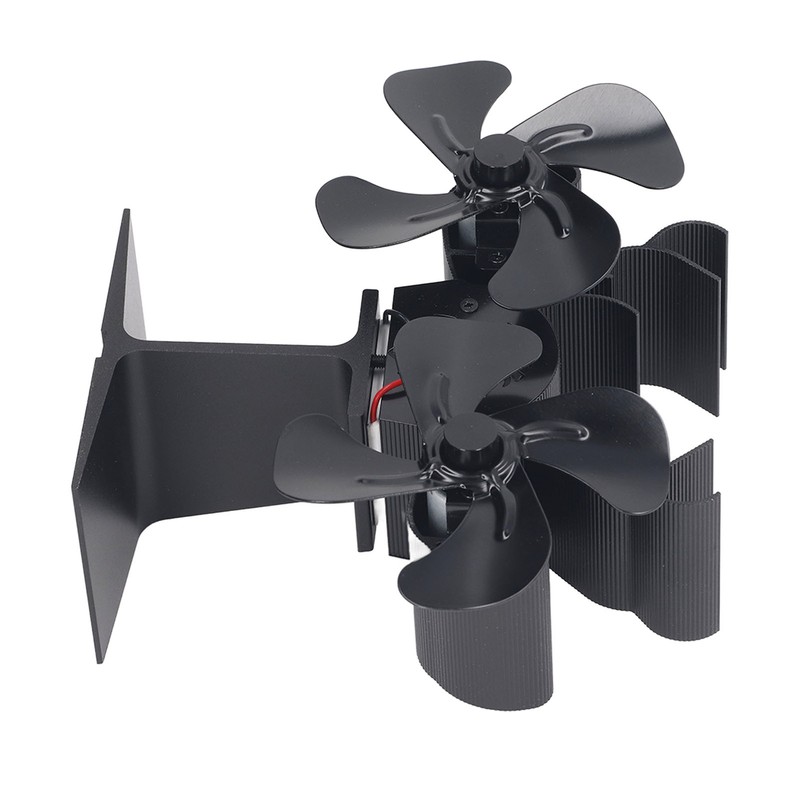 Wood Stove Fan Heat Powered 8 Blades Stove Fan Self