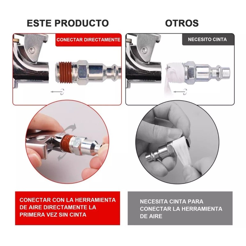 Kits para Compresores Kit Accesorios Aire Para Compresor Con Manguera