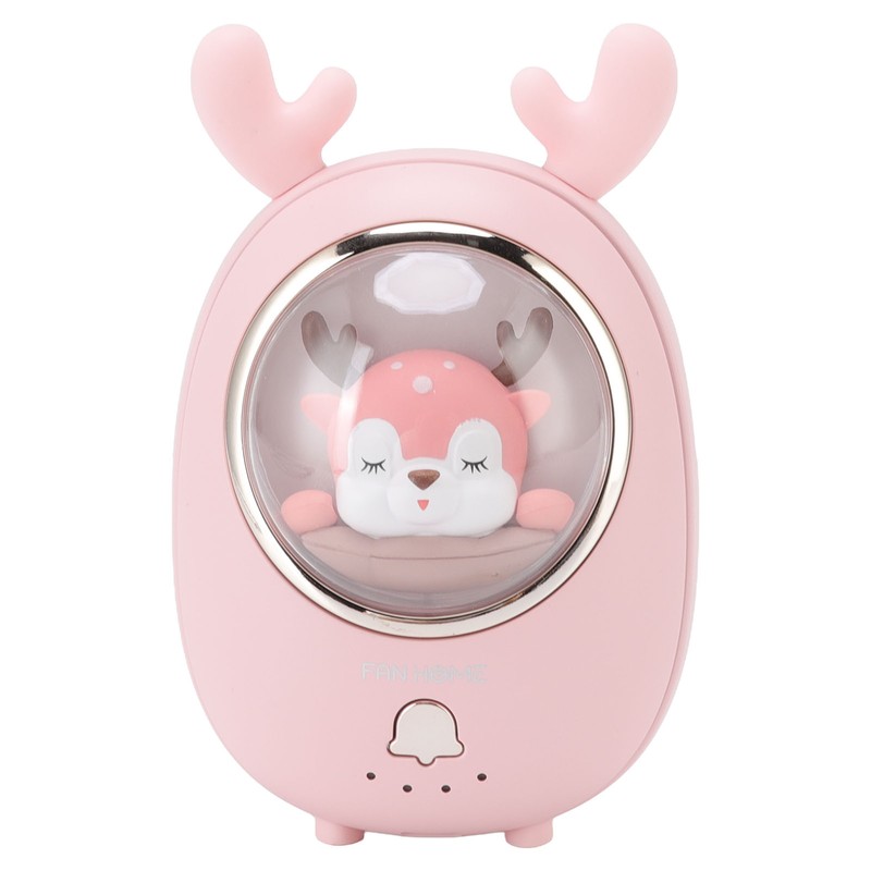 Portable Neck Fan Cute Pet Multifunction 3 Speeds Low Noise