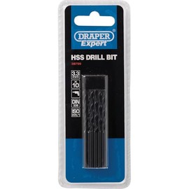 Draper 38799 Expert HSS Drill Bit, 3.3mm Ø, Pack of 10 , Blue