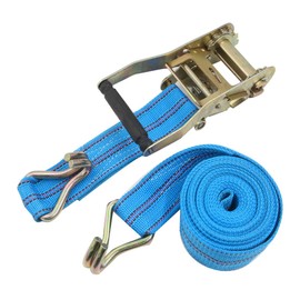 Qtqgoitem 2.2" x 13ft Car Truck Cargo Luggage Ratchet Ratcheting Tie Down Strap Blue (Model: 08d 492 028 27c 1dc)