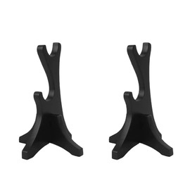 Bruafsir Two Tiers Wand Display Stand,Wizard Wand Display Stand,Wooden Wands Holder 2 Tiered Stand Rack for Collection