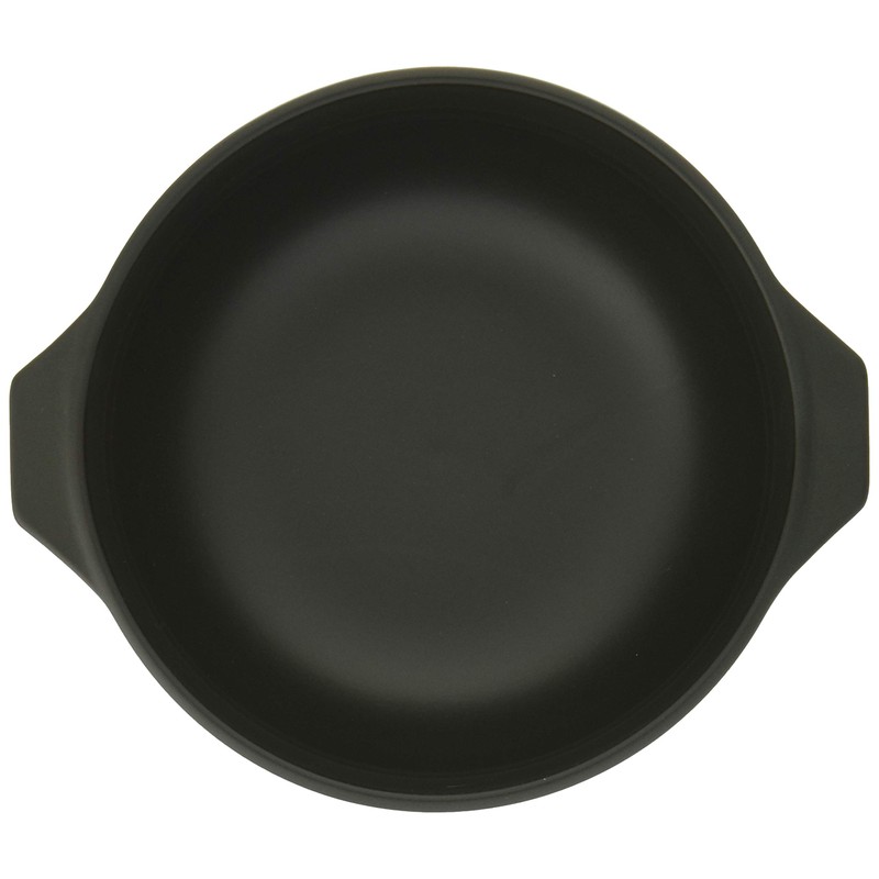 Kanese G-738K Super Heat Resistant Rice Bowl with Hand, Black