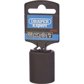 Draper 28529 Expert Impact Socket, 1/2" Square Drive, 410mm x 22mm , Blue