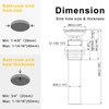 Cpbnorm Bathroom Sink Drain with Pop Up Drain Stopper Vanity