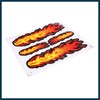 TUCKBOLD Fire Flame Pattern Stick-on Decorative Ornament Sticker Decal for