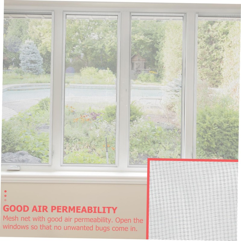 WHAMVOX 1set Mosquito Screen Net Removable Fly Screen Mesh for